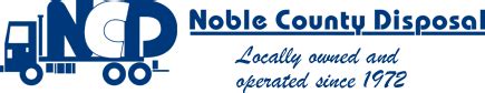 Noble county disposal - Dec 18, 2020 · Your totes are in the process of being delivered. Each household will receive a trash tote and recycling tote (if you currently have service with us...you will use ... 